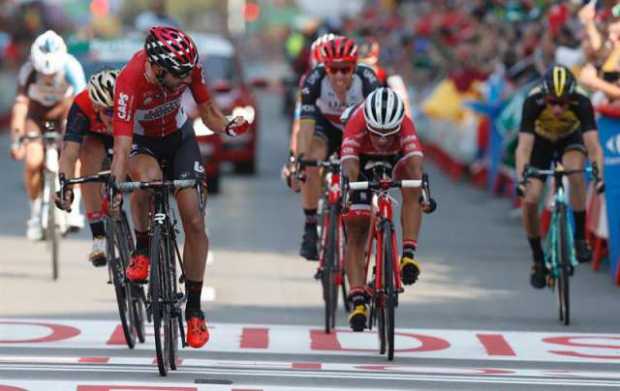Jarlinson Pantano fue segundo en la etapa de hoy en la Vuelta a España 