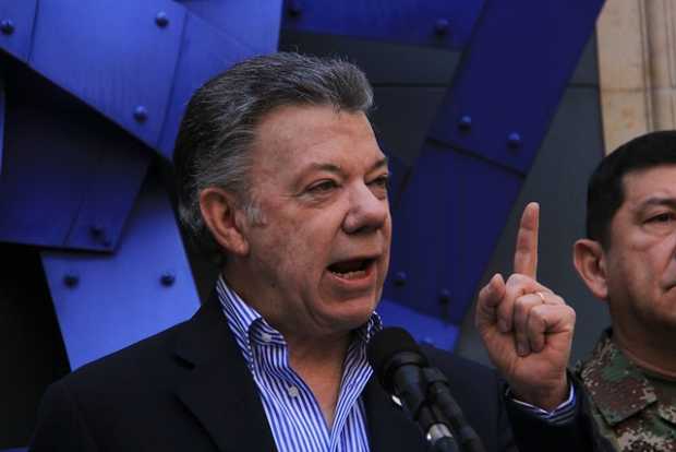 Presidente Santos afirma que 'El Clan del Golfo' quiere someterse a la justicia