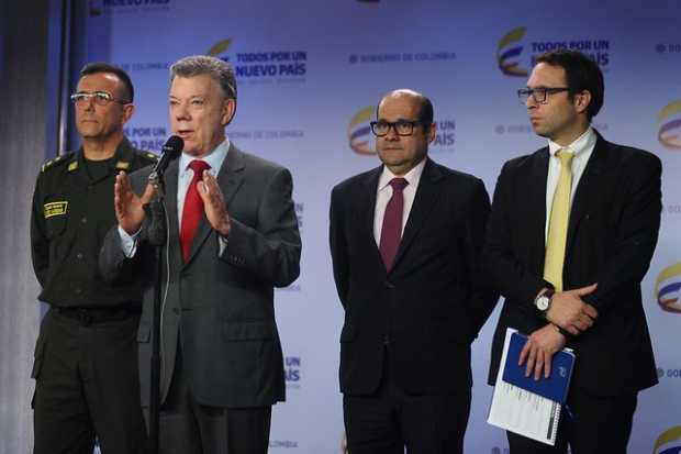 El presidente Juan Manuel Santos reportó avances de las investigaciones. 