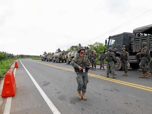 En la frontera con Ecuador se adelantan operativos contra la disidencia de las Farc que se hace llamar Frente Oliver Sinisterra.