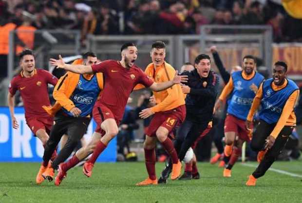 Roma ganó 3-0 y eliminó al Barcelona