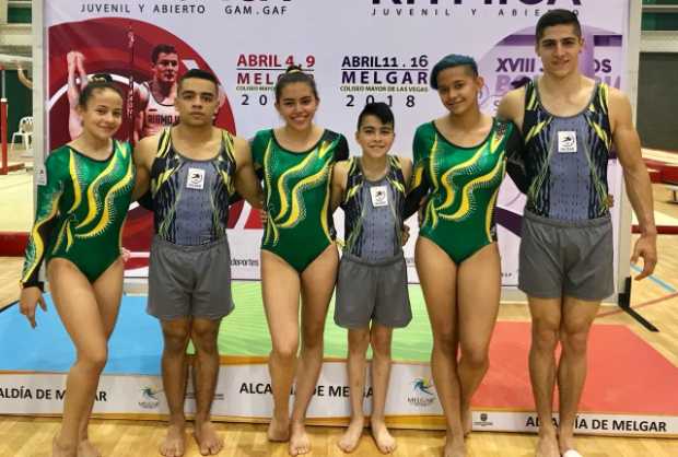 Los gimnastas de Caldas, con cupo a los Juegos Nacionales.