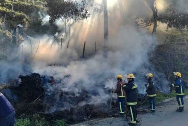 Incendio forestal Aguadas