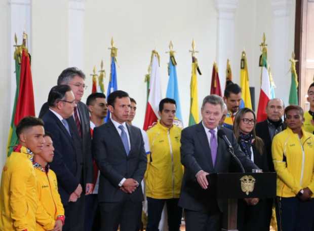 Presidente Santos radicó proyecto para transformar Coldeportes en Ministerio