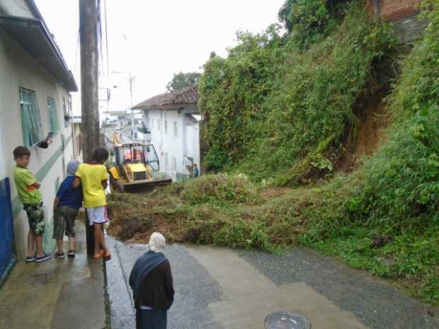 Aguacero en Anserma provocó deslizamiento en el barrio San Vicente