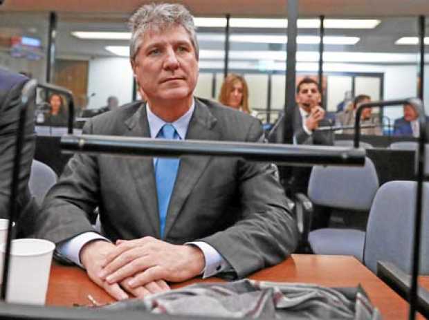 El exvicepresidente argentino Amado Boudou durante el juicio por el caso Ciccone.