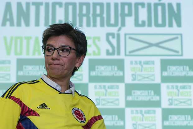 Claudia López, promotora de la consulta anticorrupción que se celebró el domingo. 