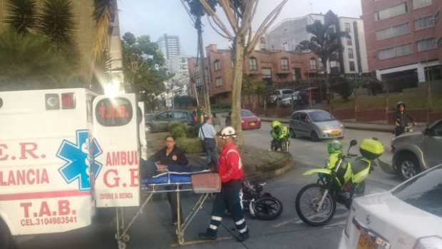 Una mujer herida en accidente de tránsito en el barrio Palermo 