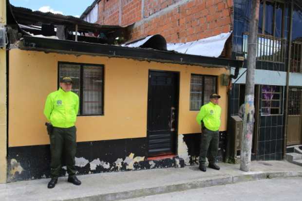 Vivienda allanada en el barrio Comuneros.