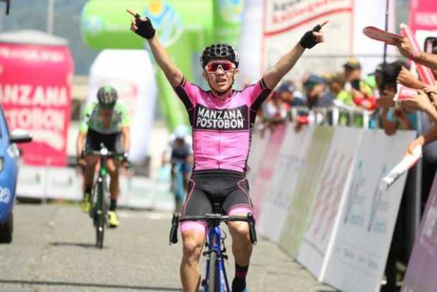 Sergio Higuita, ganador de la etapa de hoy en Chipre. 