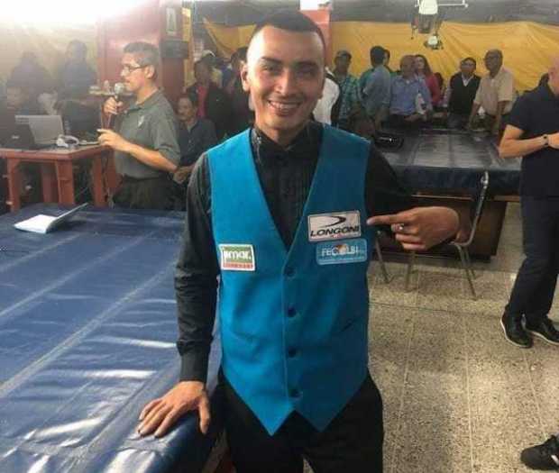 Huberney Cataño, 12 en  la Copa Mundo de Billar 