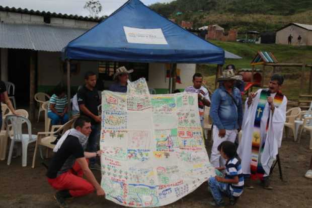 La colcha de retazos muestra lo que los campesinos han logrado a pulso en El Congal.