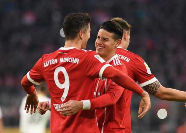 James es protagonista en el triunfo del Bayern Múnich