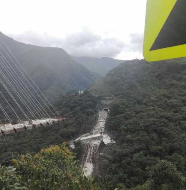 Se desplomó puente en construcción en la vía Bogotá-Villavicencio