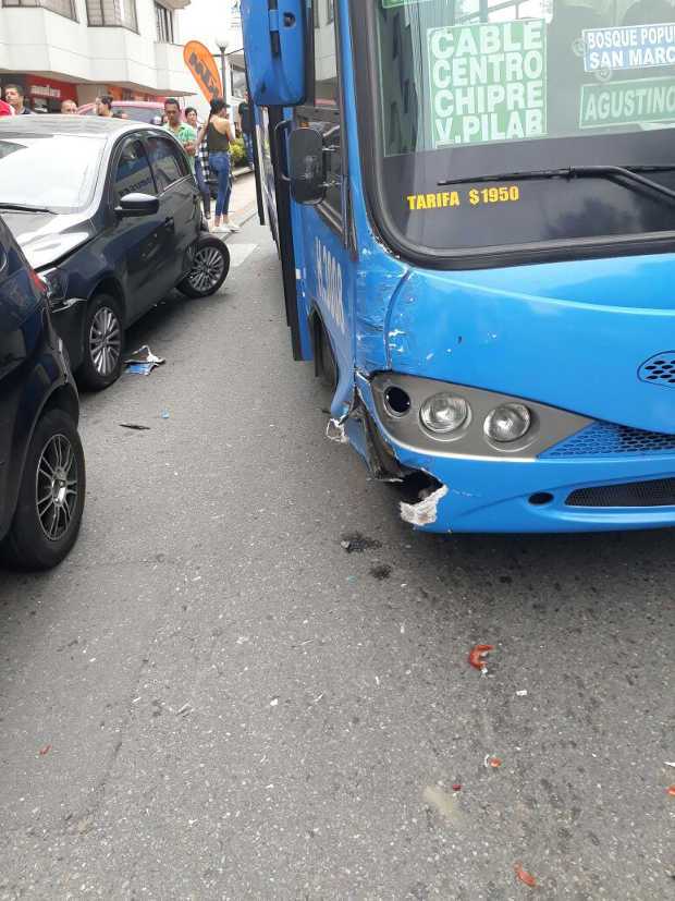 El accidente ocurrió ayer en la carrera 23 con calle 67A.