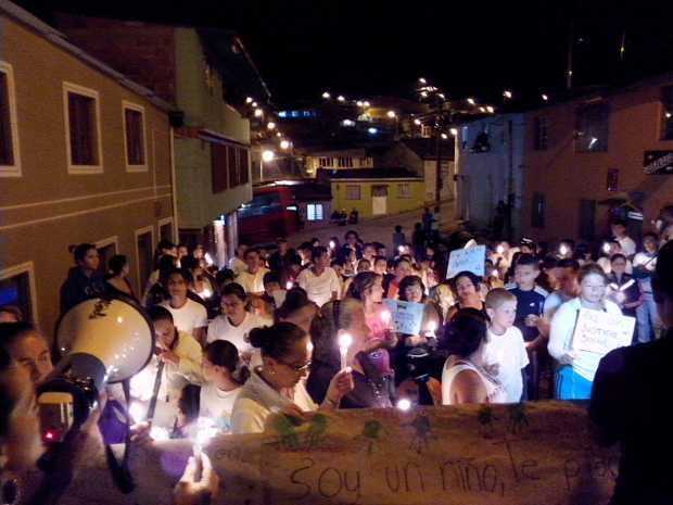 En el 2015 hubo otra marcha por la paz en Solferino.