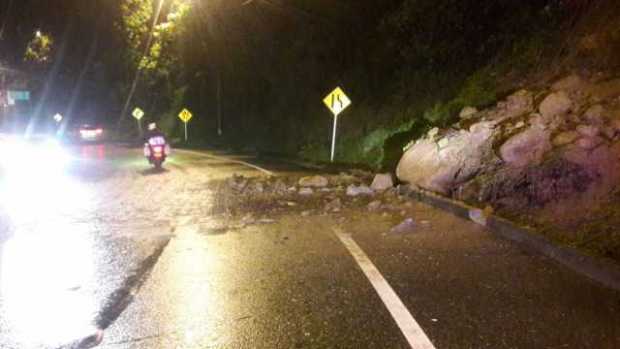 Derrumbe y árbol caído en dos zonas de Manizales