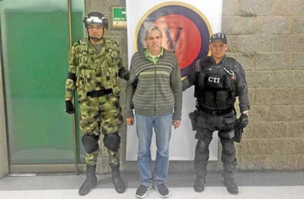 La captura de alias Tista se llevó a cabo ayer a las 9:42 de la mañana en Bogotá.