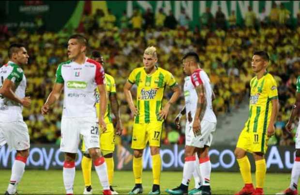 Édder Farías (c27) y Yesus Cabrera han convertido los cuatro goles de Once Caldas en el torneo. Dos tantos cada uno. 