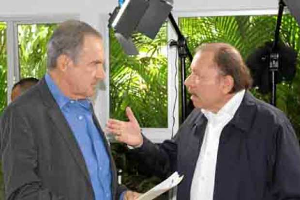 Foto | CNN | LA PATRIA  El presidente de Nicaragua, Daniel Ortega, durante una entrevista con el periodista Andrés Oppenheimer. 