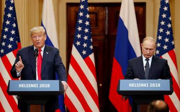 Donald J. Trump, y su homólogo ruso, Vladimir Putin