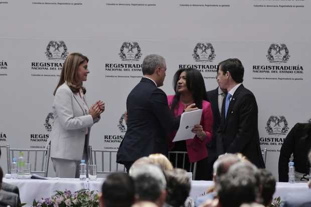  El presidente electo, Ivan Duque y su vicepresidenta, Marta Lucía Ramírez