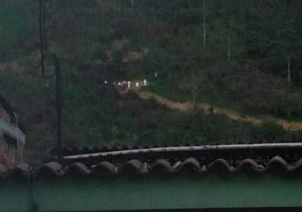 En este lugar se realizó la inspección técnica del cuerpo (arriba)