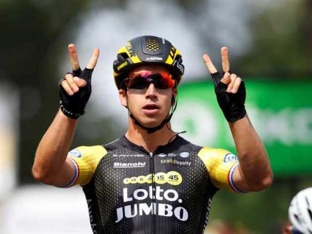 Groenewegem ganó la etapa de hoy del Tour, mientras que Fernando Gaviria fue sancionado 