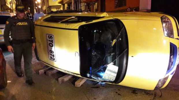 Taxi accidentado