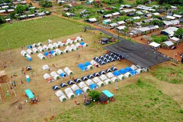 Foto | @EPMestamosahi | LA PATRIA Los organismos de socorro tienen instalados 36 albergues en Valdivia, Puerto Antioquia (Tarazá