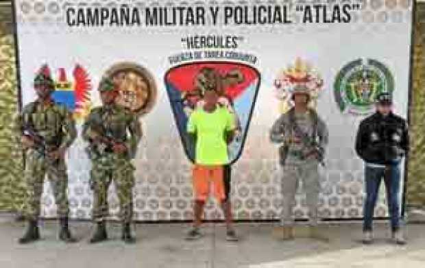 Foto | Cortesía Ministerio de Defensa | LA PATRIA  Juan Gabriel Arizala, alias Javier, hermano de Walter Patricio Arizala Vernaz