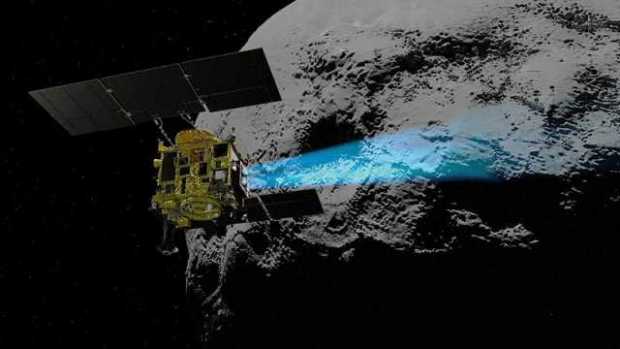 sonda japonesa Hayabusa2 que ha alcanzado un asteroide tras un viaje de tres años y medio. 