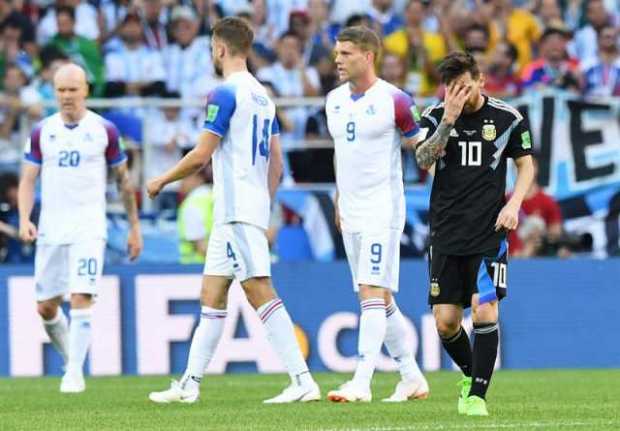 Empate de Argentina en su debut ante Islandia 