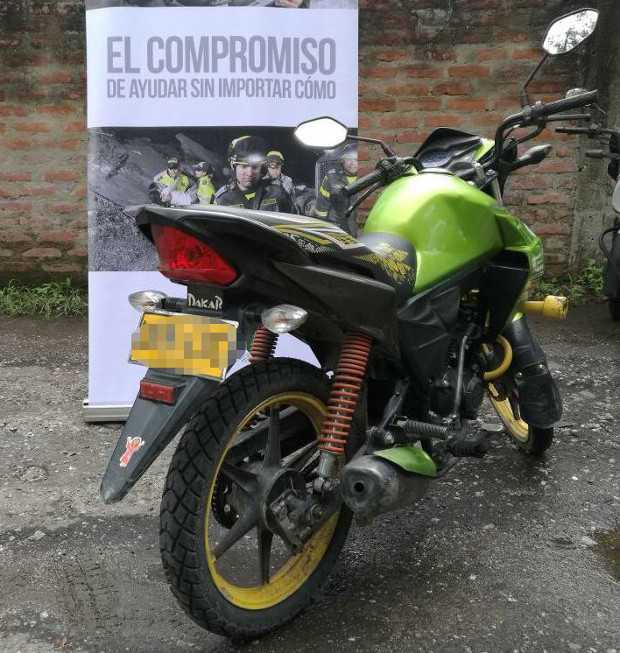 La moto inmovilizada La moto inmovilizada