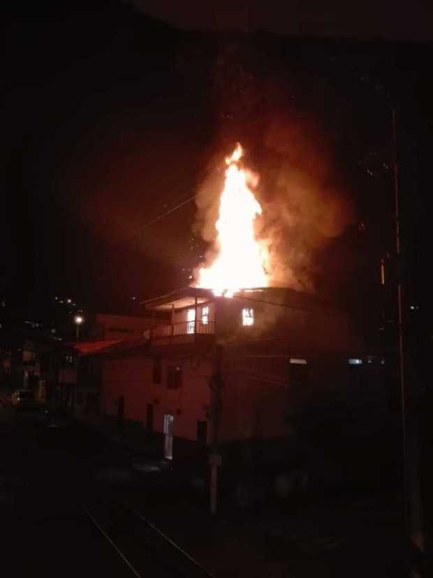 Bomberos de Riosucio atienden incendio en el sector de 20 de Julio