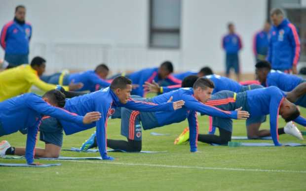 Entrenamiento de la Selección Colombia. 