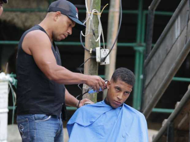 Peluquería improvisada