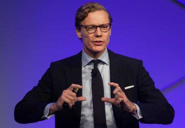 Fotografía de archivo tomada el 13 de septiembre de 2017 que muestra al presidente de Cambridge Analytica, Alexander Nix, en el 