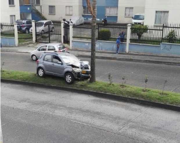 Accidente de tránsito en el barrio Campohermoso