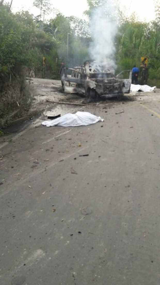 Dos policías muertos tras ataque en Caldono, Cauca