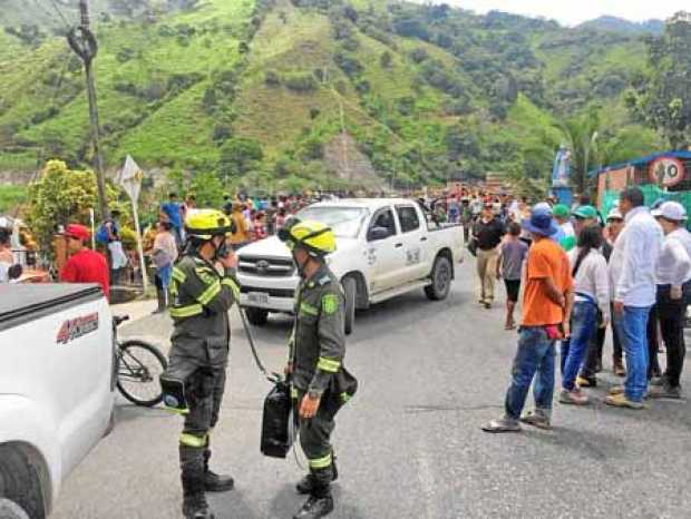 La Policía apoya las labores de evacuación y seguimiento a la emergencia ocasionada por el proyecto Hidroituango. 