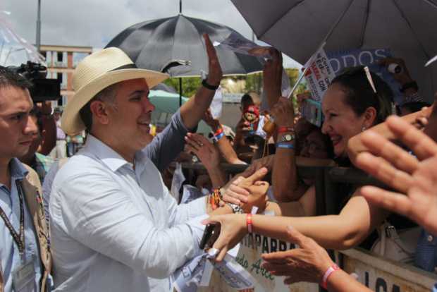 Candidato Iván Duque cierra campaña hoy en Manizales