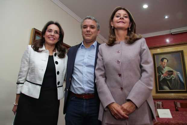 Viviane Morales, Iván Duque y Martha Lucía Ramírez. 