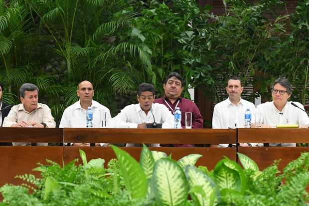 Instalación de la mesa de negociación con el Eln en Cuba. 