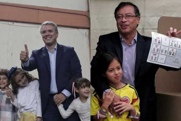 Iván Duque y Gustavo Petro van a segunda vuelta