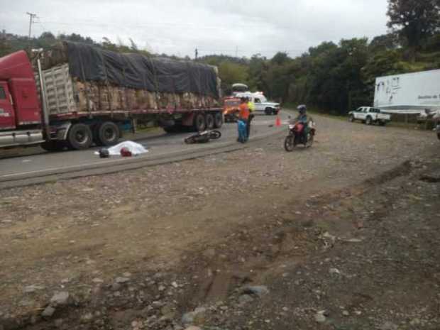 Un muerto en accidente de tránsito en la Troncal de Occidente 