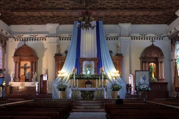 Así está el templo de la Basílica Menor de la Inmaculada Concepción de Salamina.