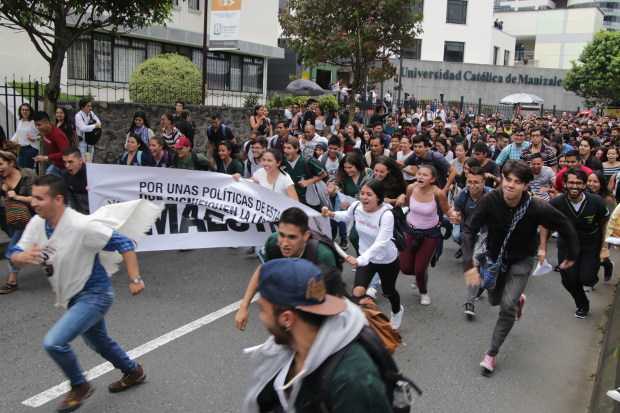 Cuatro puntos motivan la marcha de hoy en Manizales