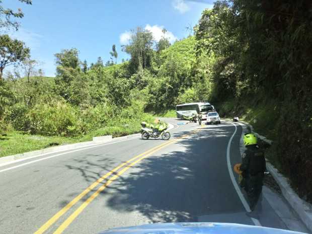 El cuerpo quedó en este lugar.