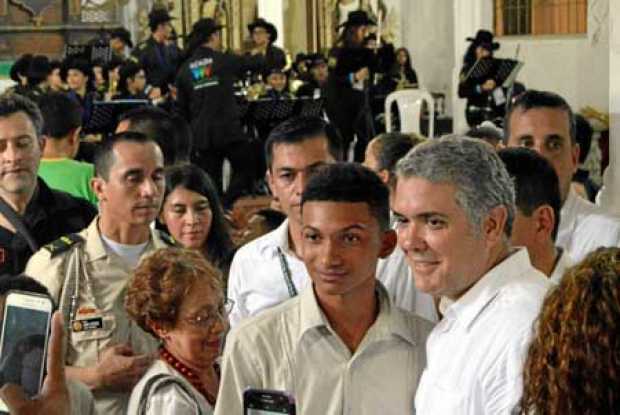 Duque celebró su primer mes al frente del Gobierno en la turística localidad de Mompox, ciudad Patrimonio de la Humanidad ubicad